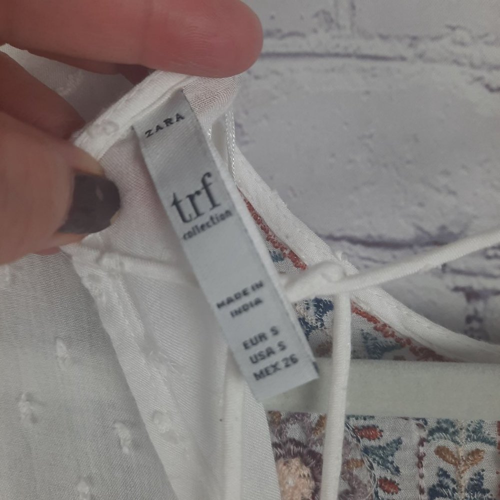 ZARA PLUMETIS EMBROIDERED DRESS - Picture 11 of 15